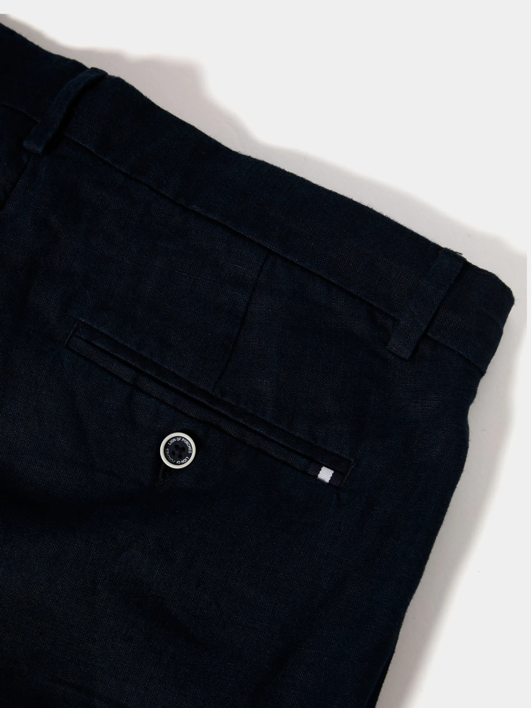 Calças chino em linho com cordão