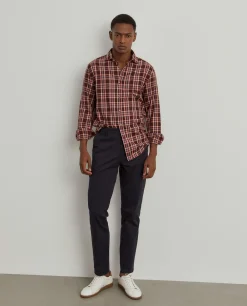 Calças chino estilo cargo slim fit