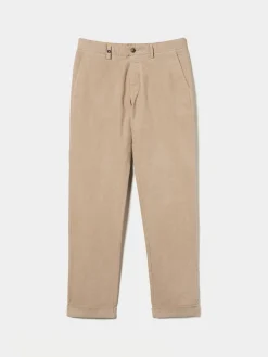 Calças chino regular fit em veludo