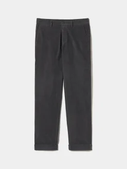 Calças chino regular fit em veludo