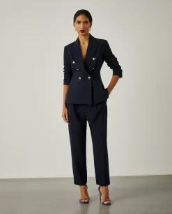 Calças clássicas com prega