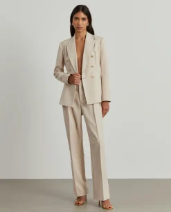 Calças clássicas com pregas