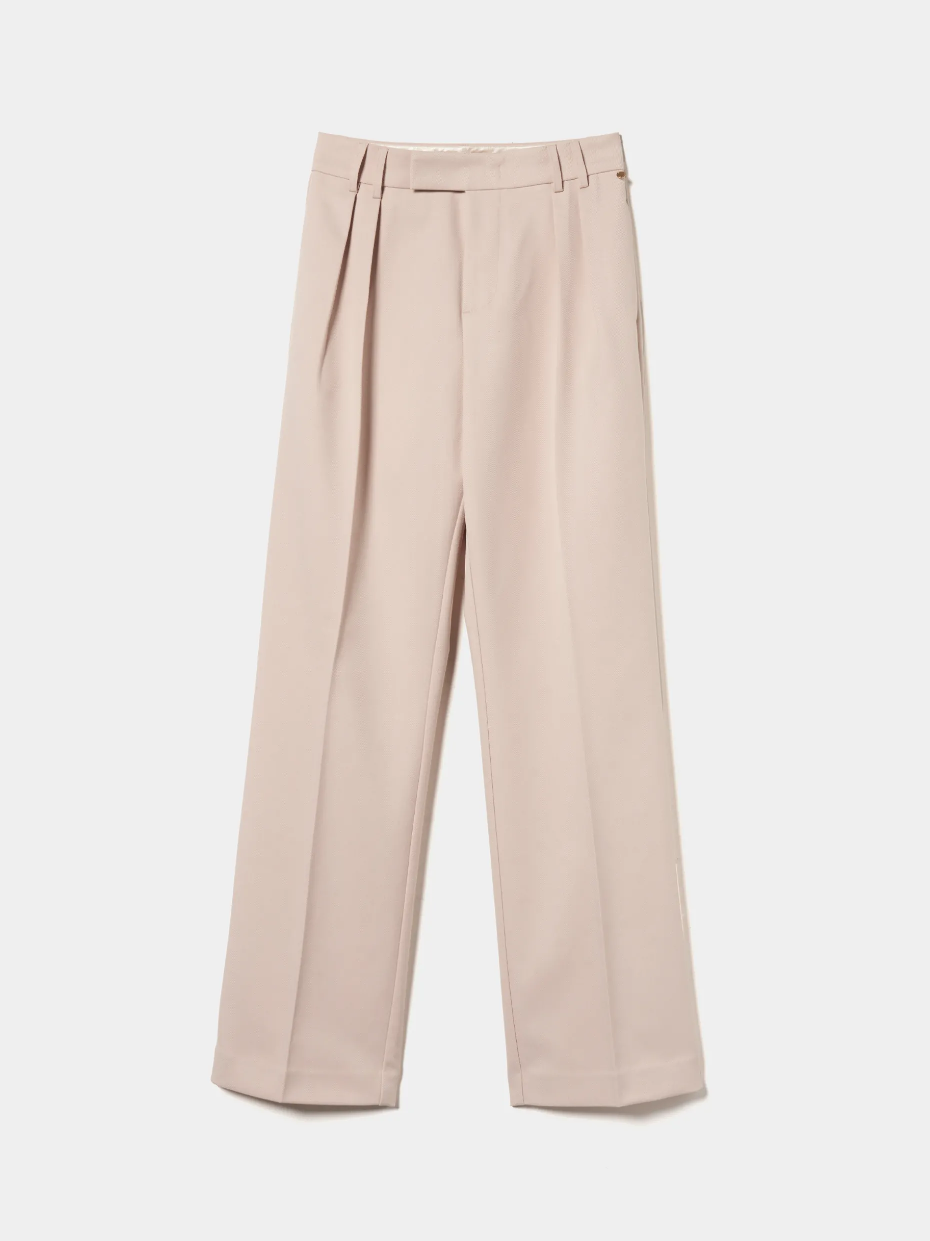 Calças clássicas com pregas