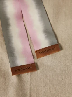 Calças culotte com cinto