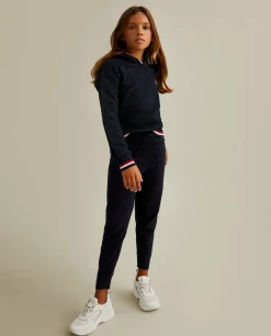 Calças de algodão e caxemira