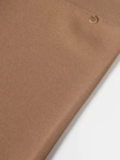 Calças de malha perna larga