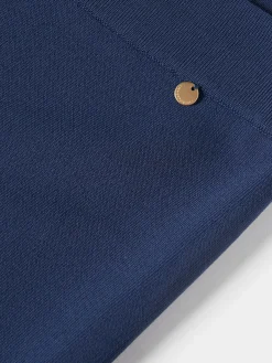 Calças de malha perna larga