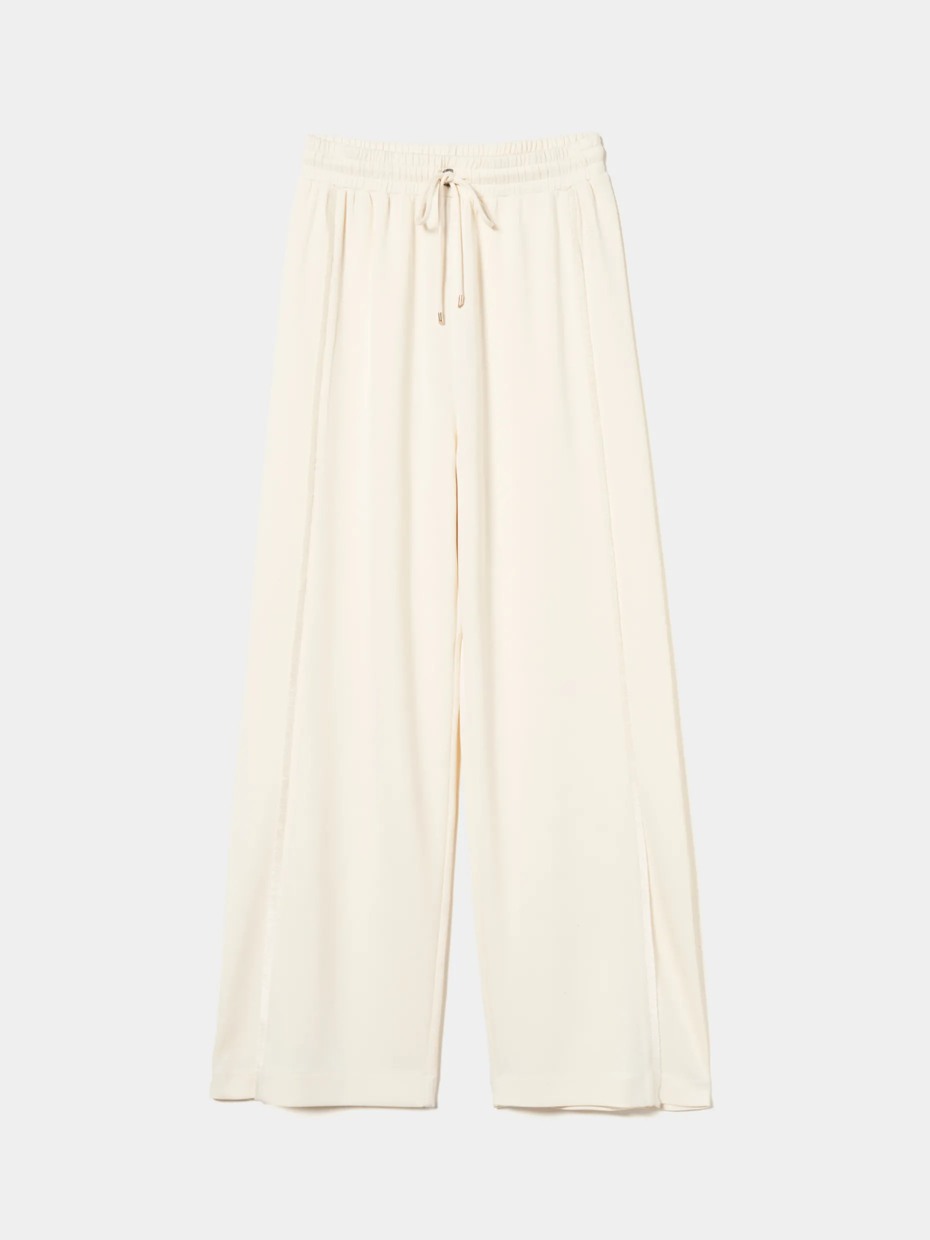 Calças de malha wide leg