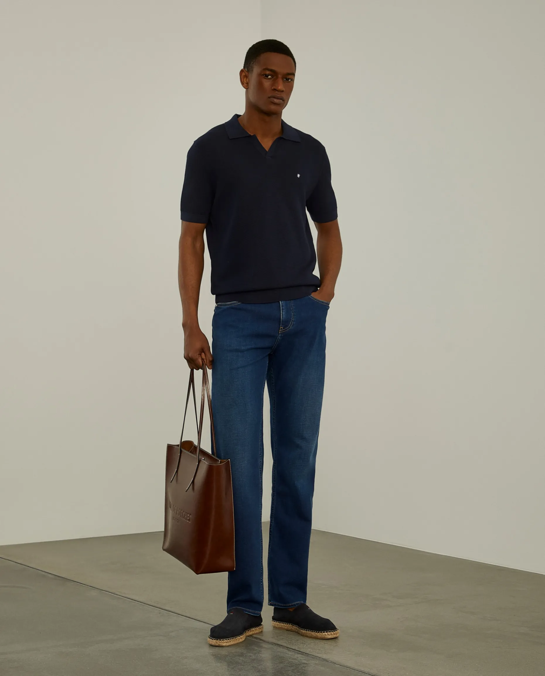 Calças denim regular fit