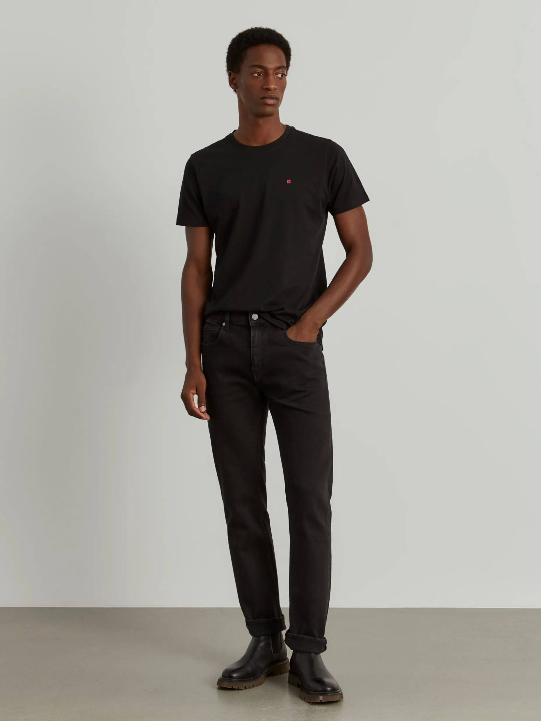 Calças denim regular fit