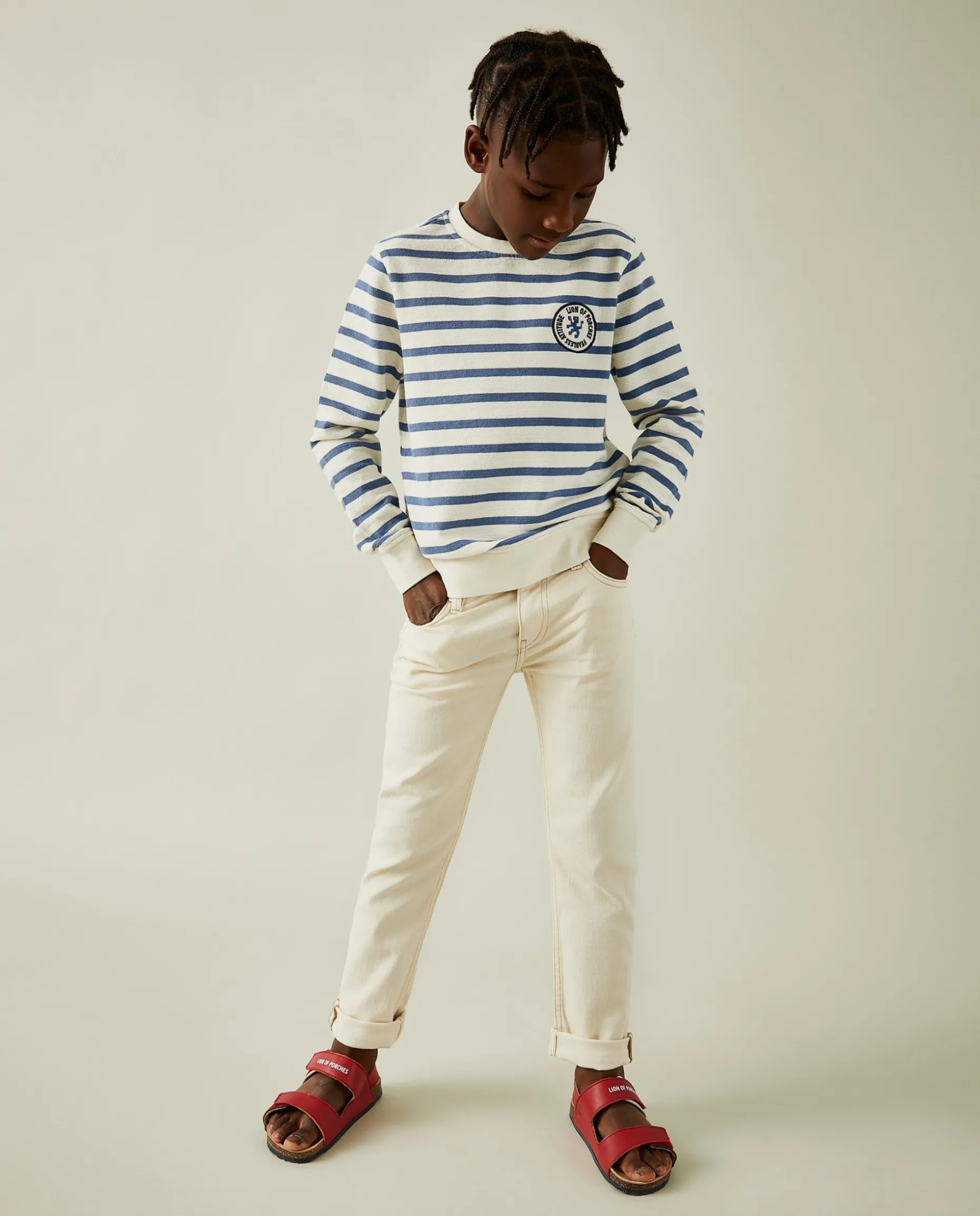 Calças denim regular fit