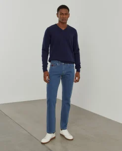 Calças denim regular fit