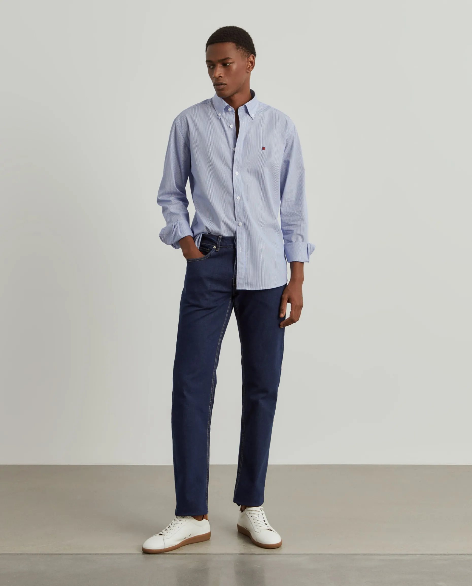 Calças denim regular fit