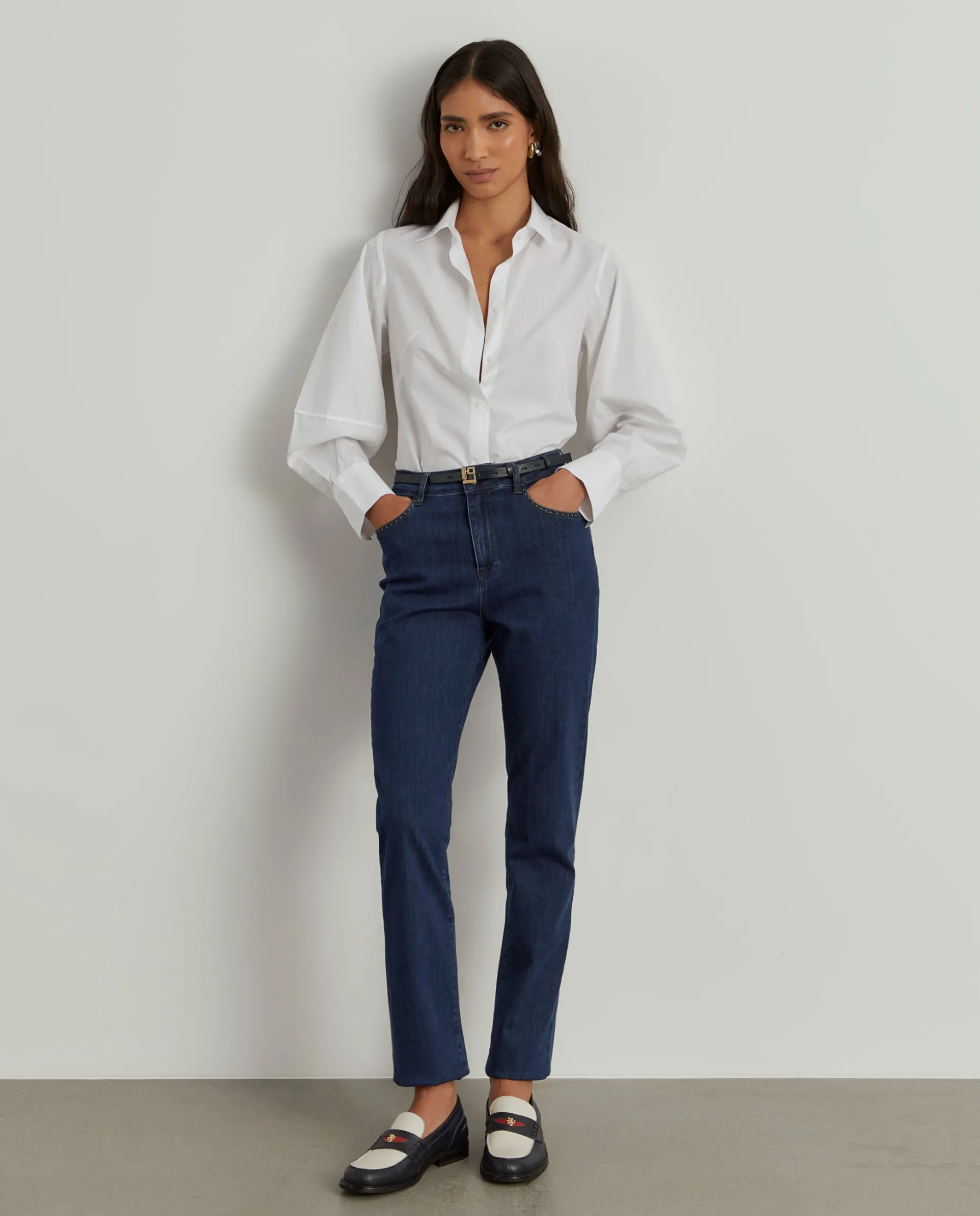 Calças denim regular fit