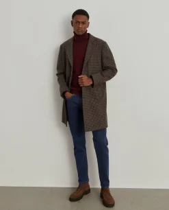 Calças denim regular fit lavagem escura