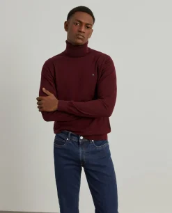 Calças denim regular fit lavagem escura