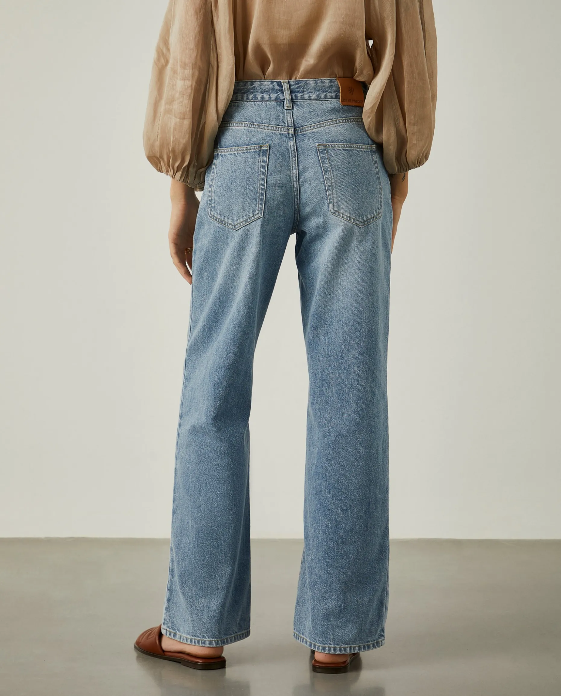 Calças denim relaxed fit