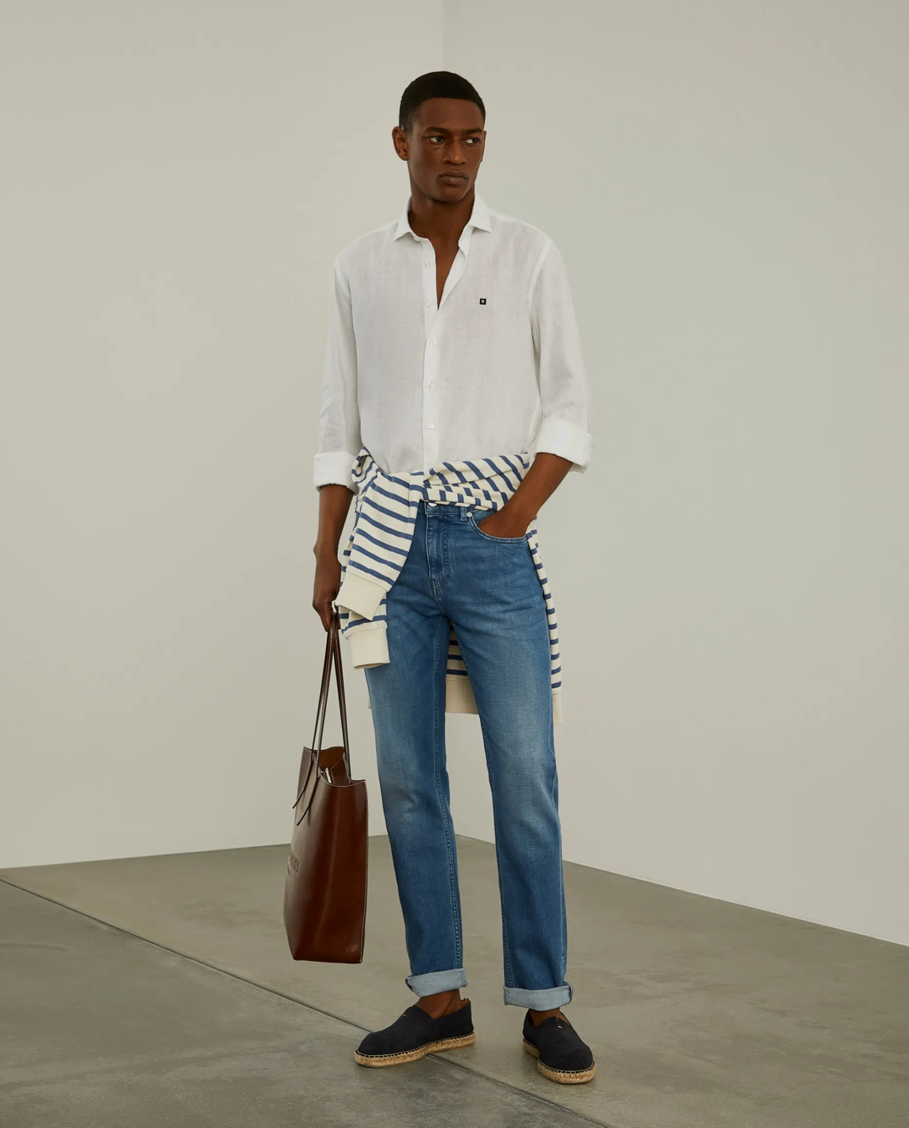 Calças denim slim fit