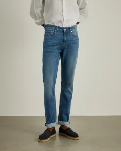Calças denim slim fit