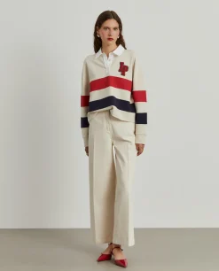 Calças denim wide leg