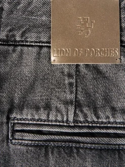 Calças denim wide leg