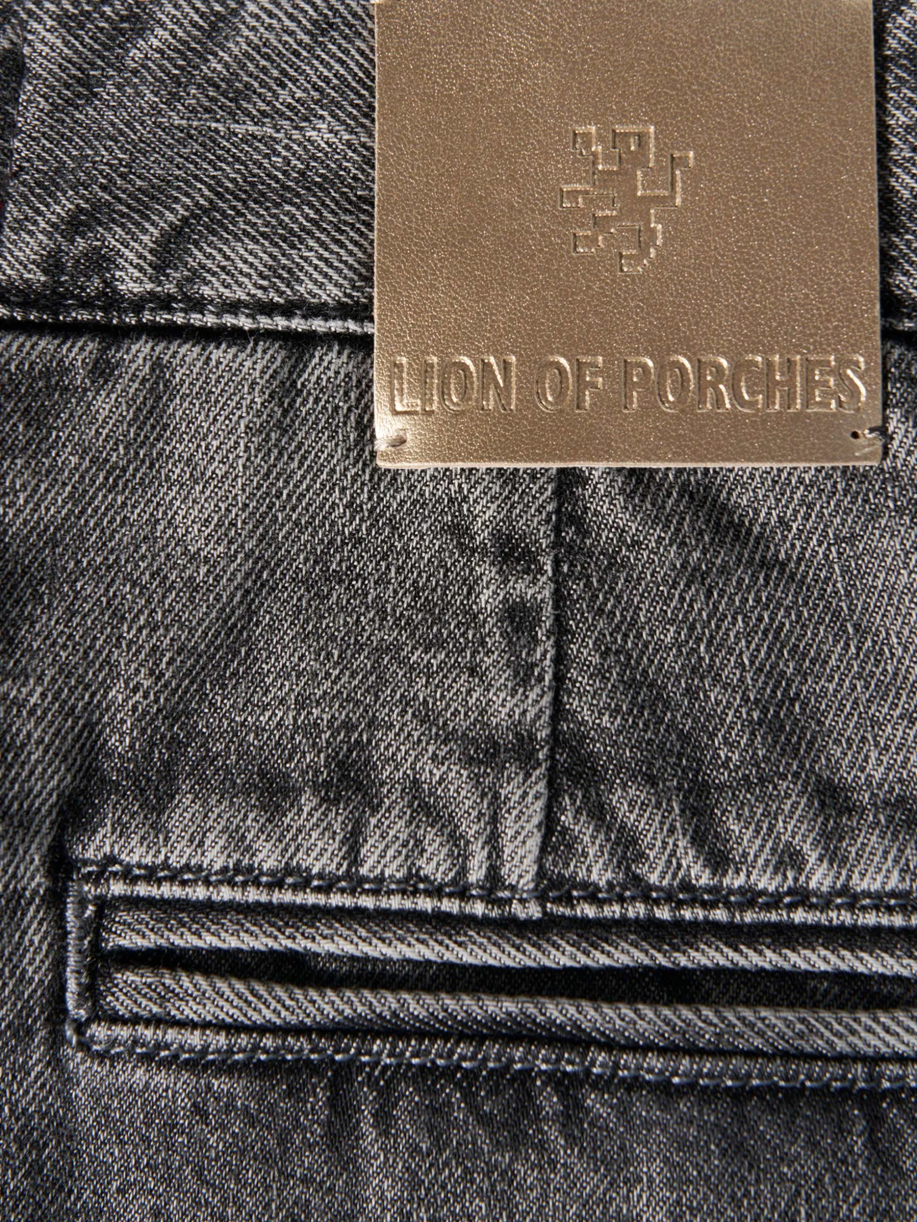Calças denim wide leg