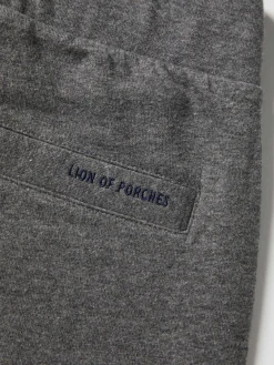 Calças em malha com cordão