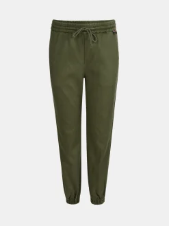 Calças em tencel stretch