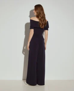 Calças fluidas wide leg