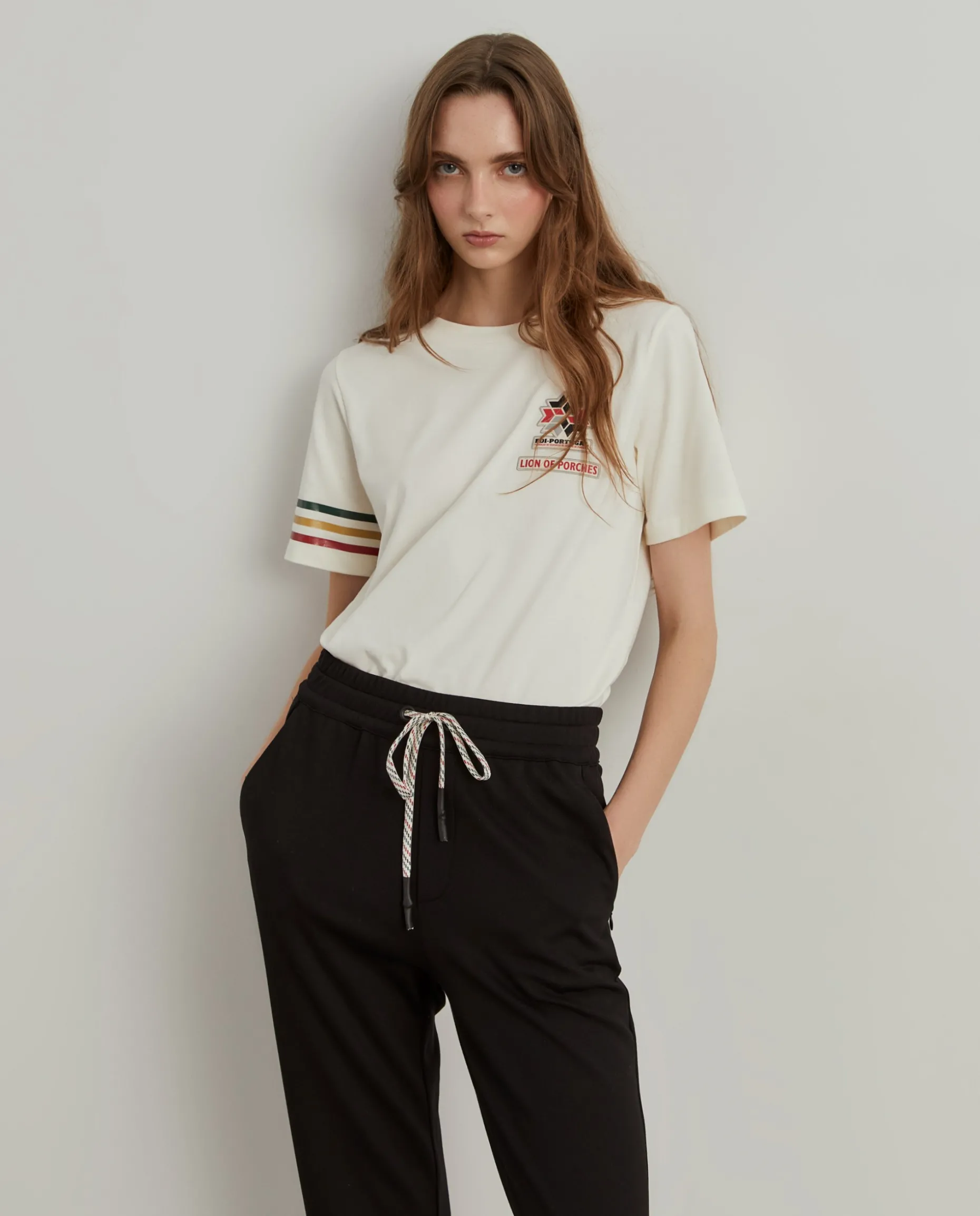 Calças jogger com cordões Lion x FDI