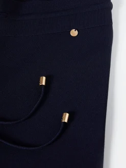 Calças largas de malha