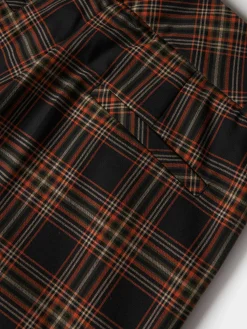 Calças largas xadrez