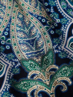 Calças pantalona com estampado cornucópia