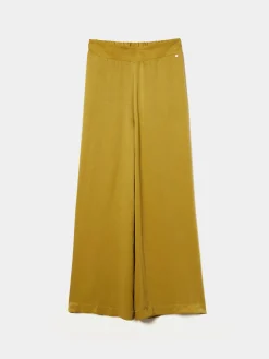 Calças pantalona com liocel