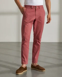 Calças para homem slim fit chino de algodão stretch
