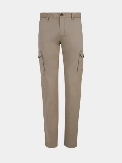Calças regular fit chino de algodão stretch