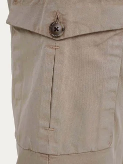 Calças regular fit chino de algodão stretch