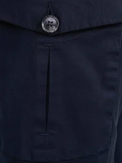 Calças regular fit chino de algodão stretch