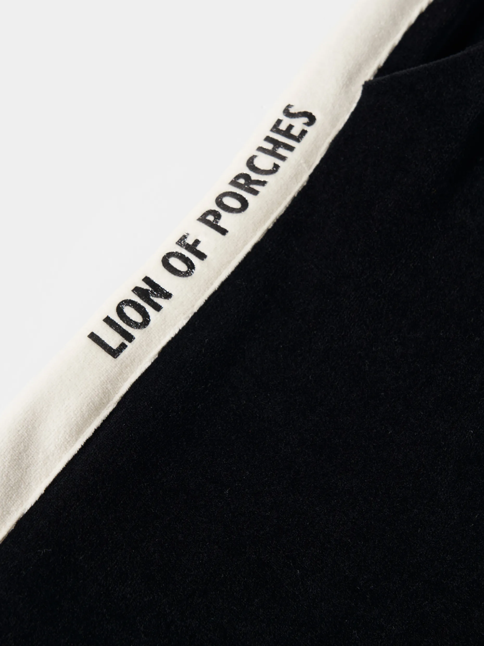 Calças veludo bicolor