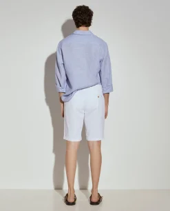 Calções bermuda em algodão