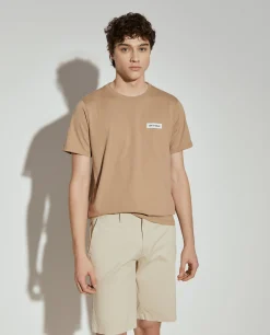 Calções bermuda em algodão