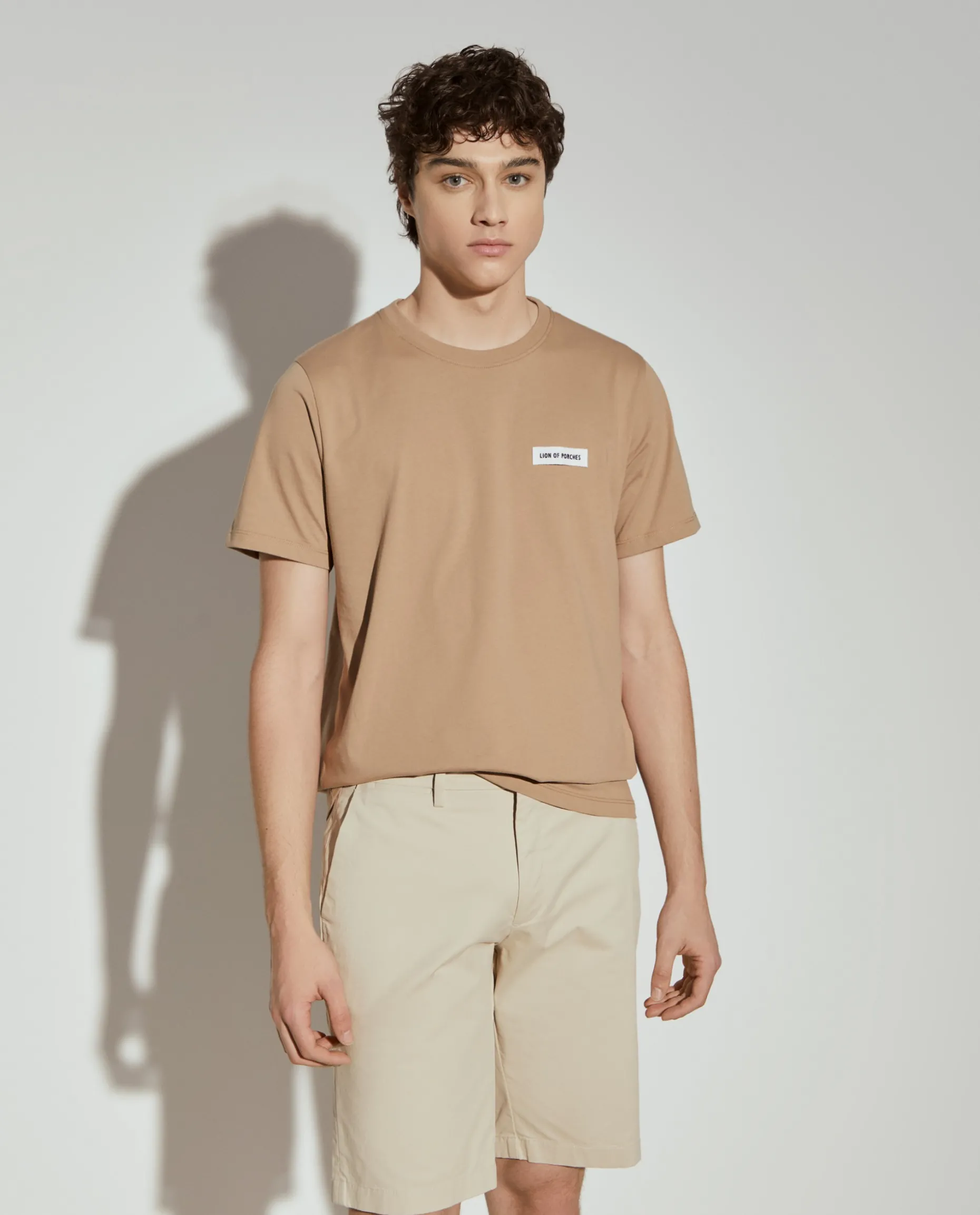 Calções bermuda em algodão