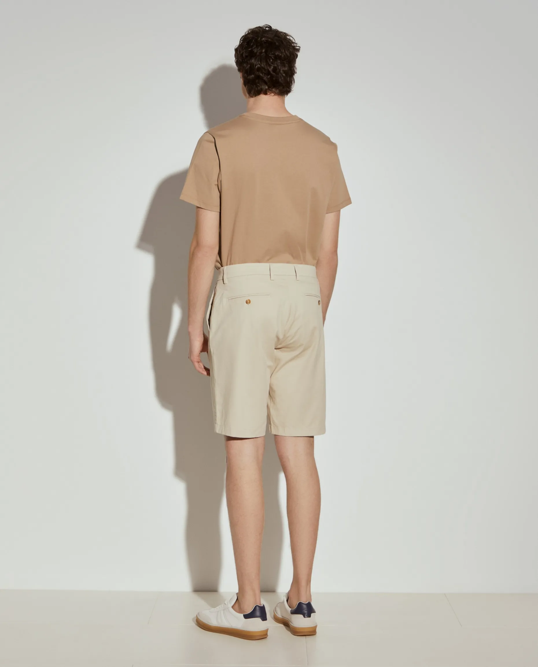 Calções bermuda em algodão