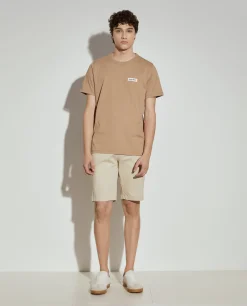 Calções bermuda em algodão