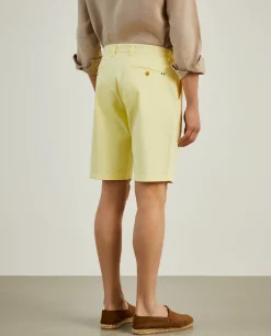 Calções bermuda em algodão