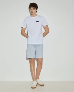 Calções bermuda em algodão