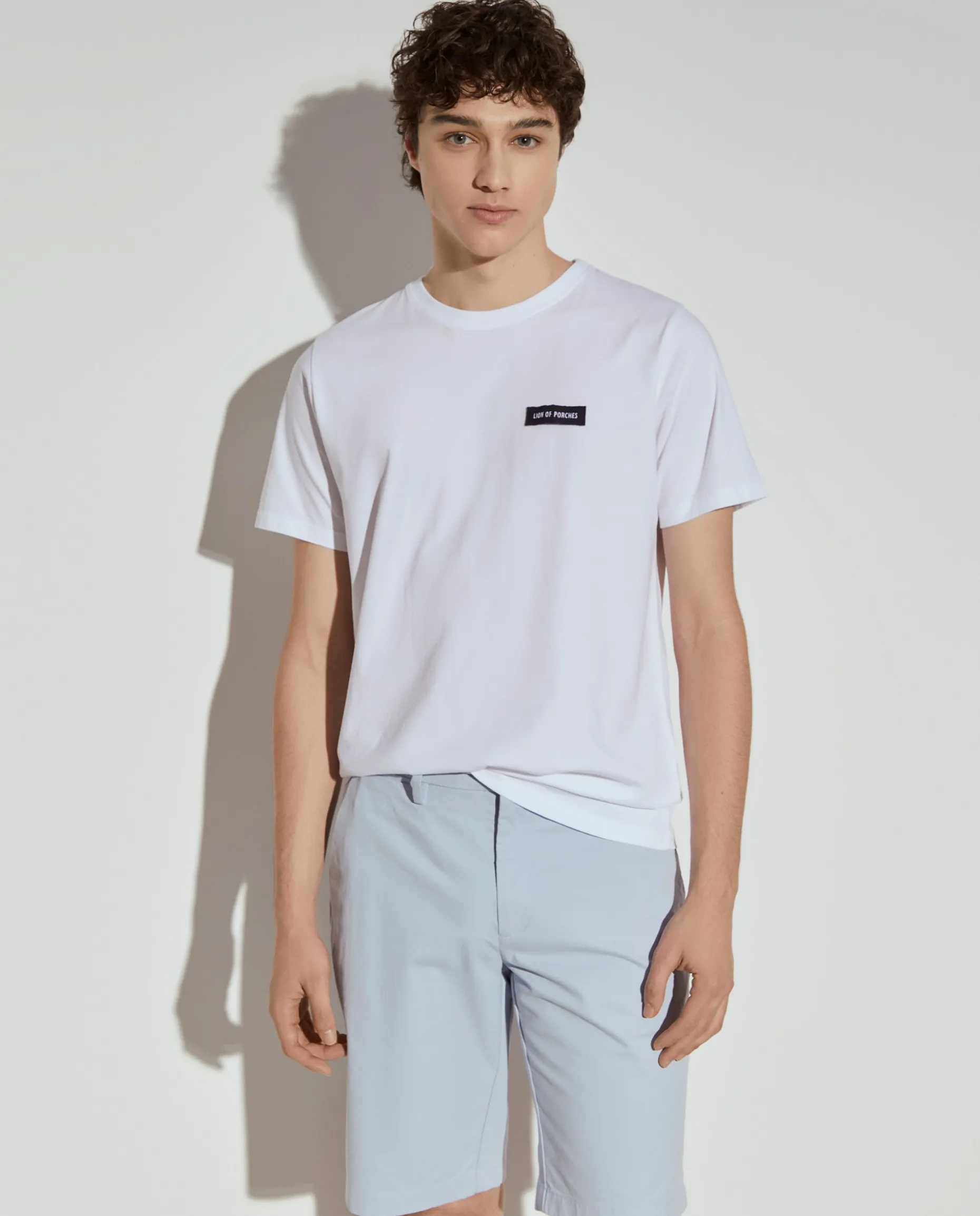 Calções bermuda em algodão