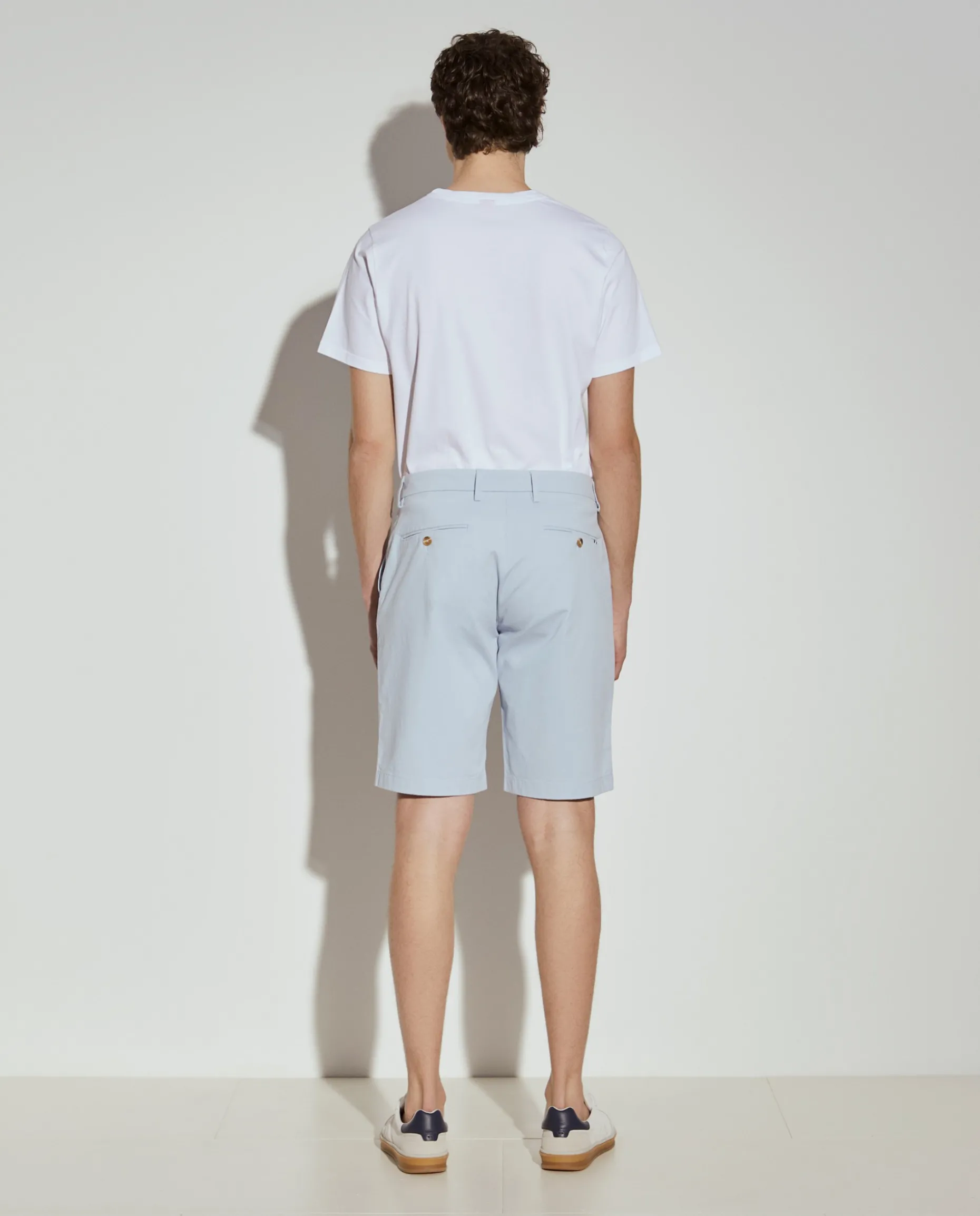 Calções bermuda em algodão