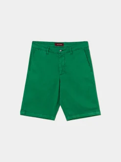 Calções bermuda em algodão