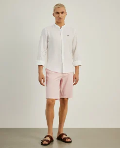 Calções bermuda em algodão